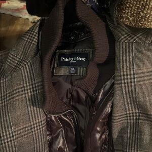 Paisley & Gray Men's Dark Brown Plaid Coat
